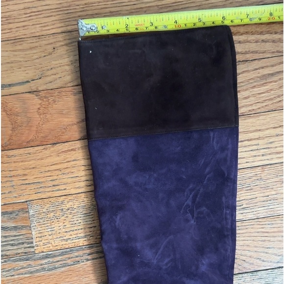 Kate Spade purple and brown suede knee boots - Picture 3 of 4